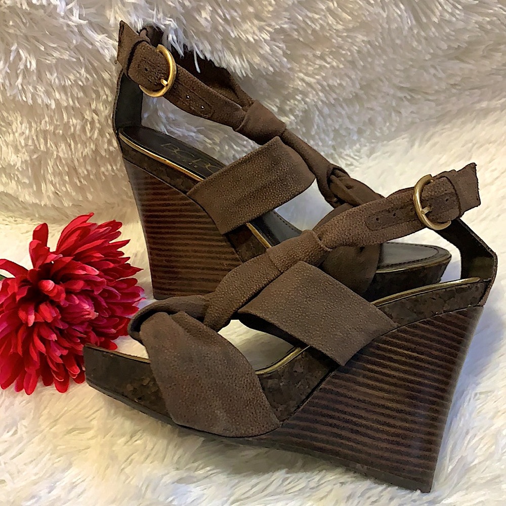 BCBG Paris Dark Cocoa Wedges